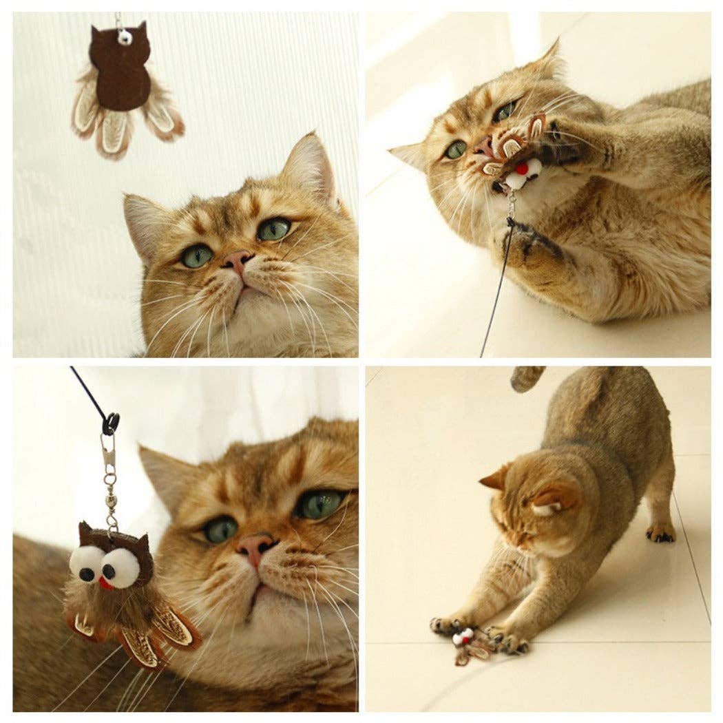 Moo – Owl Feather Wand Toy