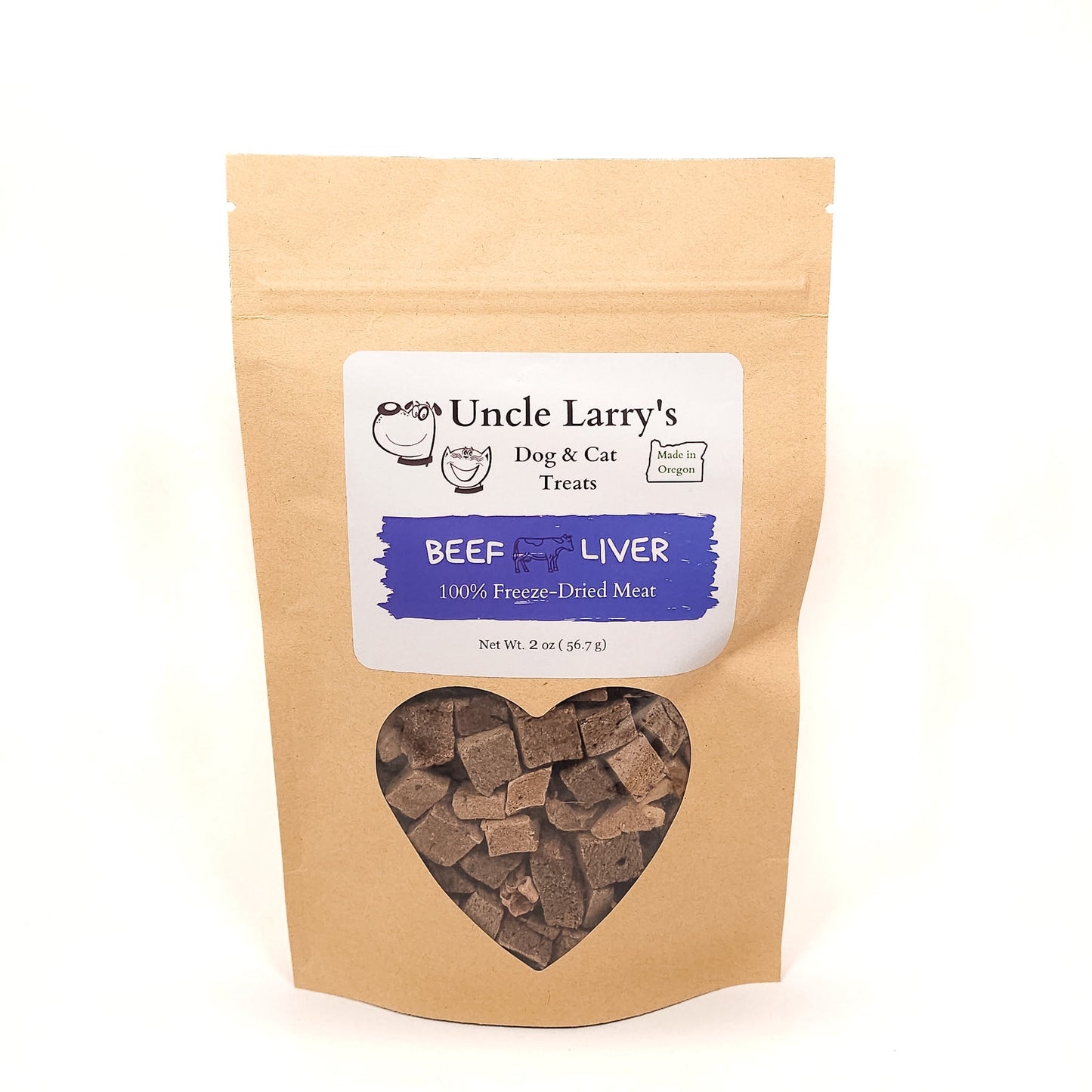 100% Beef Liver Freeze-Dried Dog and Cat Treats