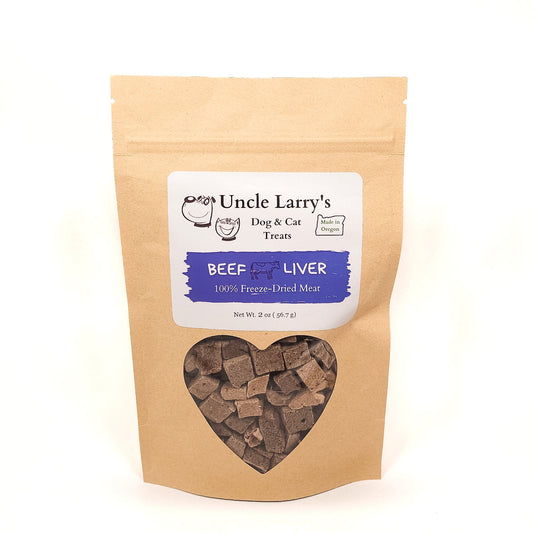100% Beef Liver Freeze-Dried Dog and Cat Treats