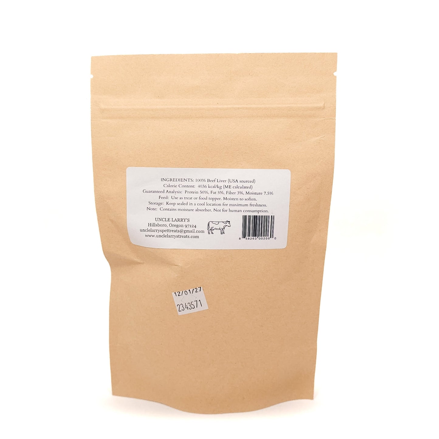 100% Beef Liver Freeze-Dried Dog and Cat Treats